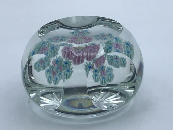 Perthshire Scottish Millefiori Paperweight – Star Cut Base, Dimpled Panels - Image 4