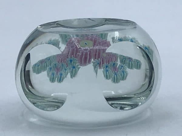 Perthshire Scottish Millefiori Paperweight – Star Cut Base, Dimpled Panels - Image 6