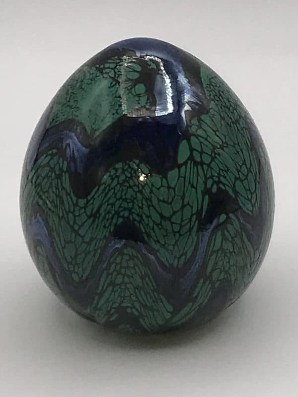 Vintage Glass Paperweight Iridescent - Image 2