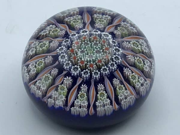 Rare Large Perthshire PP1 Millefiori Paperweight – 14-Spoke Design – Pre-1978 – Scottish Art Glass - Image 6
