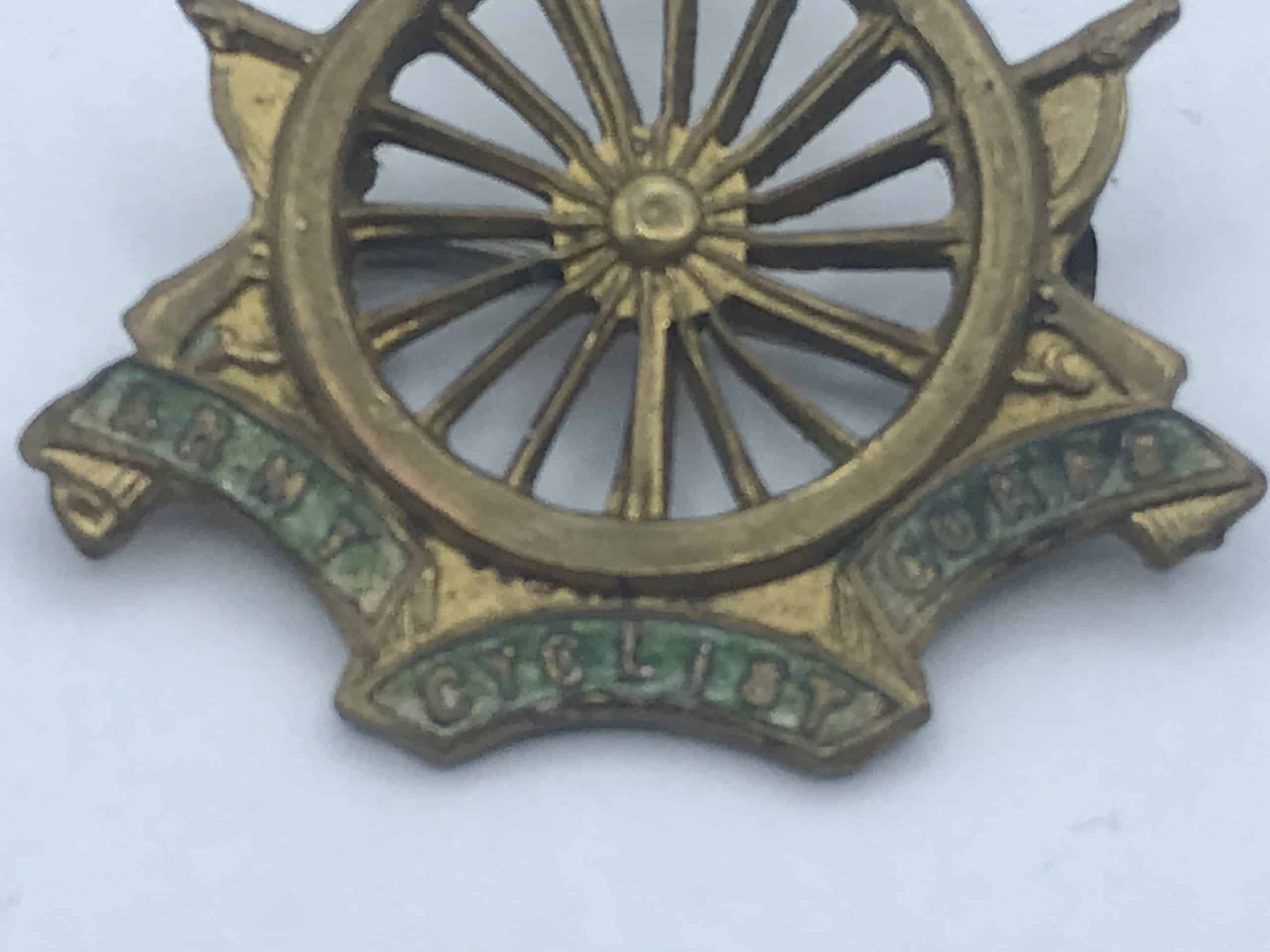 Rare Army Cyclist Corps Enamel Badge - Image 3