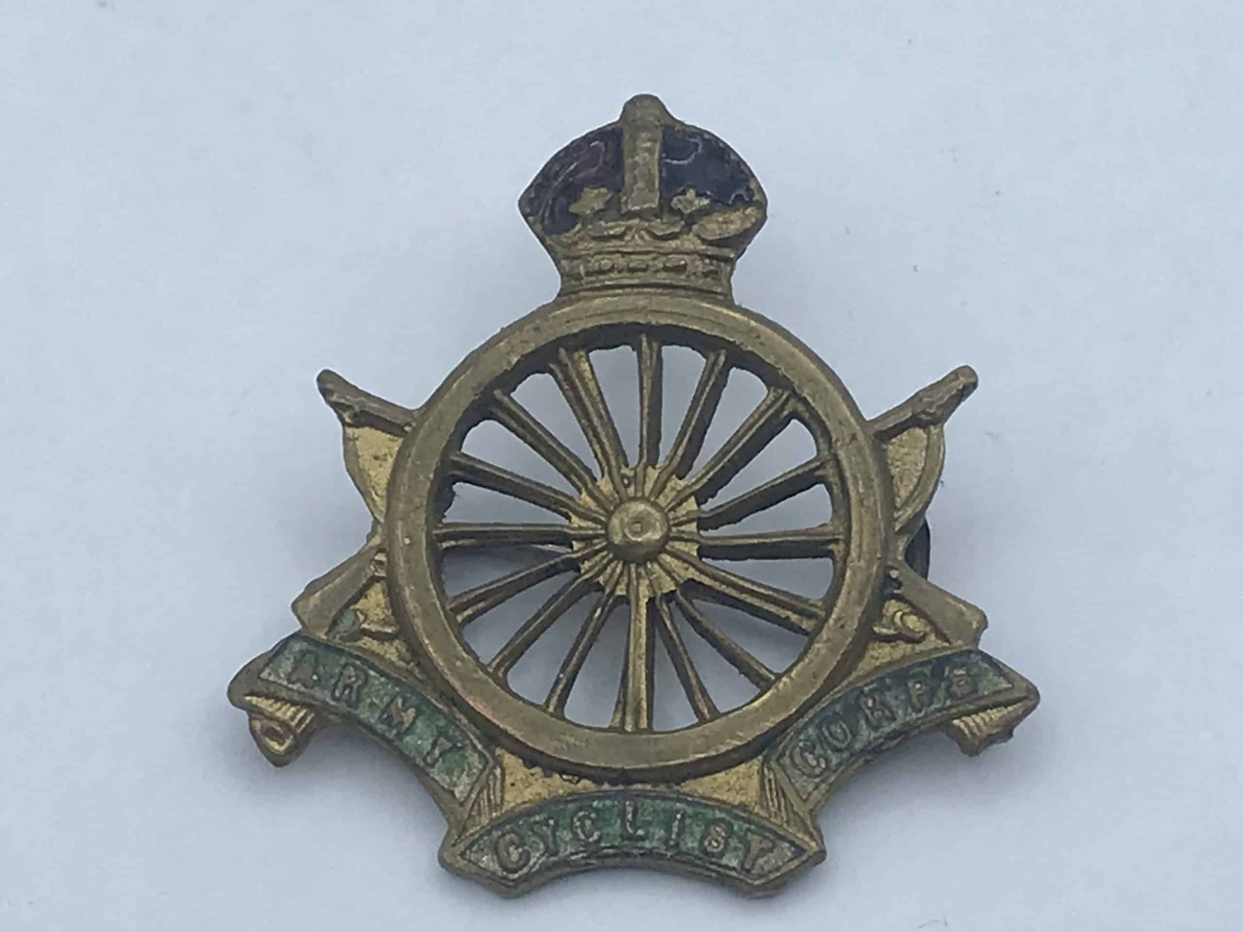 Rare Army Cyclist Corps Enamel Badge - Image 5