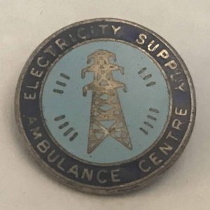 Vintage Electricity Supply Ambulance Centre Enamel Pin Badge