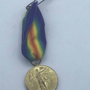 WW1 1914 – 1919 Victory Medal and Ribbon PTE A. J. Ball M2 – 047518 A.S.C