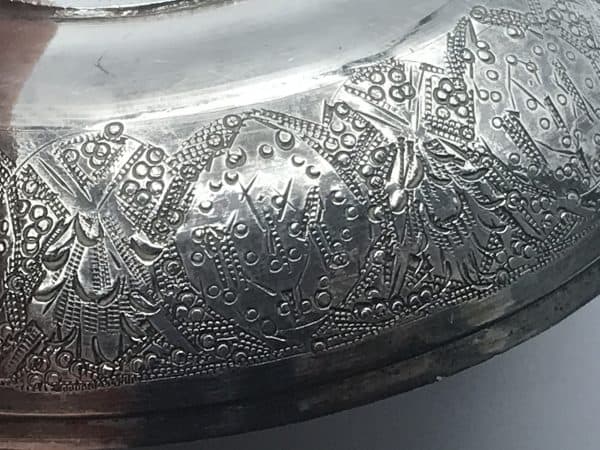 Iran Silver Coin Bowl – 1927 Reza Shah Pahlavi 2000 Dinar – Antique Persian Silver - Image 7