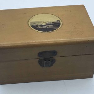 Mauchline Ware Wood Box Rothesay Bay Antique Scottish Souvenir