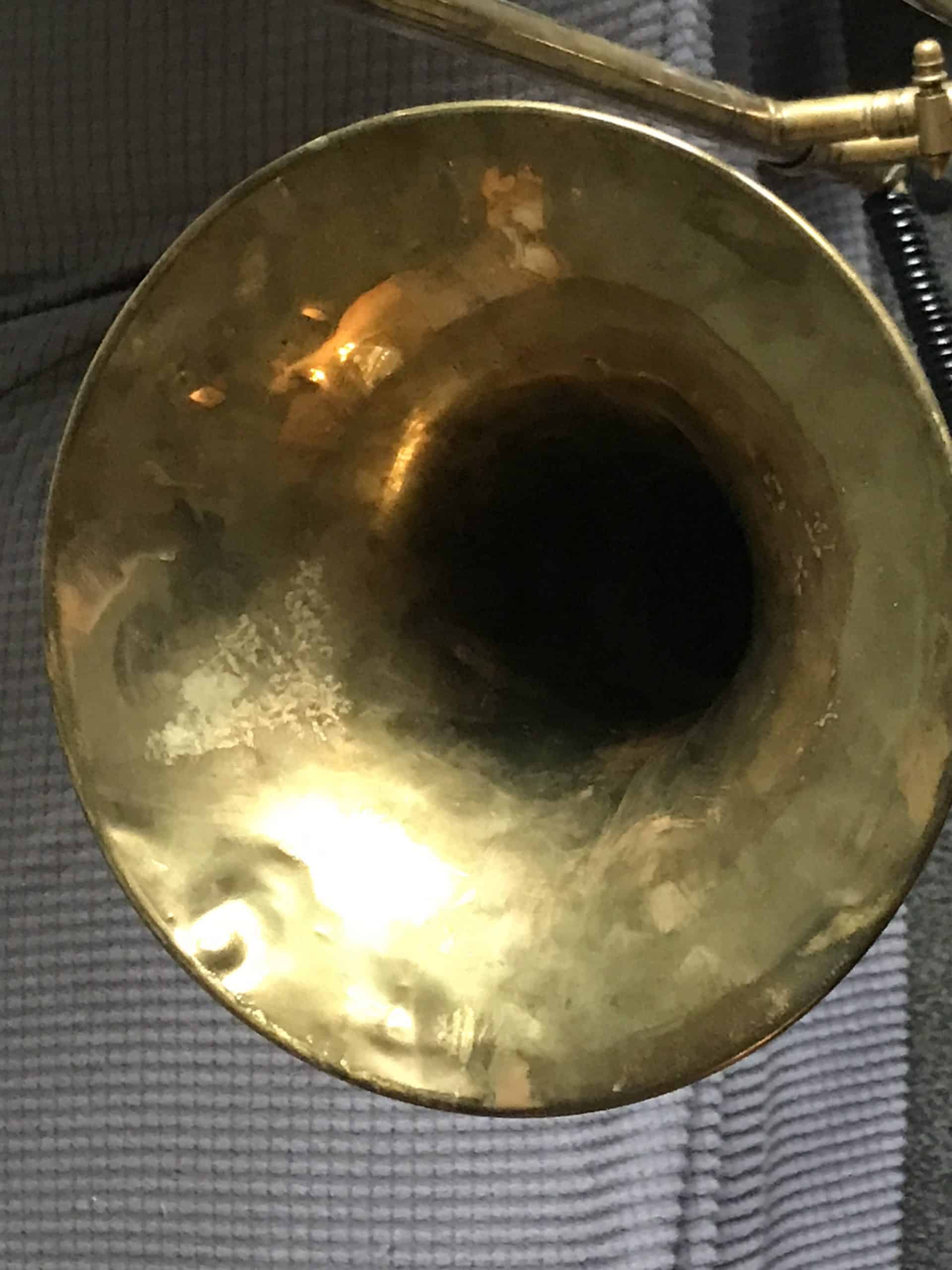 Vintage Besson Brass Trombone – Medal of Honour & Five-Point Star Engraving - Image 5