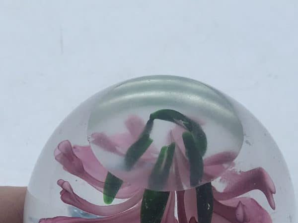 Vintage Chinese Glass Paperweight Butterflies - Image 6