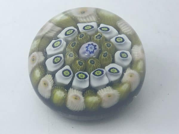 Miniature Millefiori Glass Paperweight Perthshire PP3
