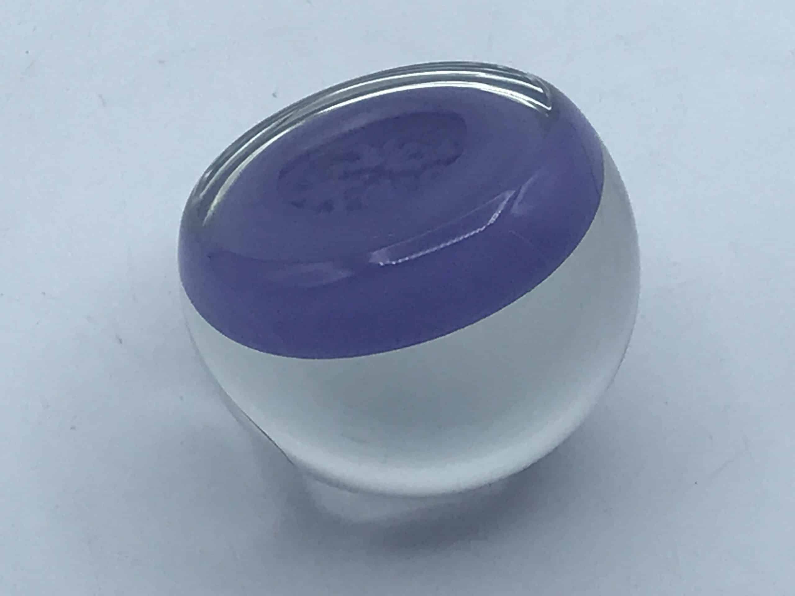 Edinburgh Crystal Millefiori Paperweight – Lavender Base, Scottish Art Glass - Image 6