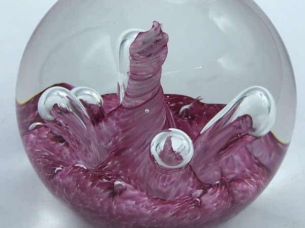Signed Caithness Glass Paperweight MoonFlower G59069 - Image 3