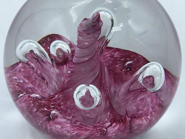 Signed Caithness Glass Paperweight MoonFlower G59069 - Image 6