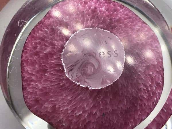 Signed Caithness Glass Paperweight MoonFlower G59069 - Image 8