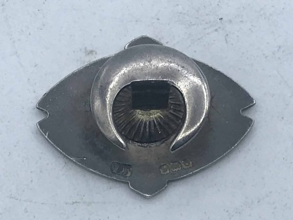 Sterling Silver and Enamel Badge Associated Society of Locomotive Engineers and Firemen - Image 2
