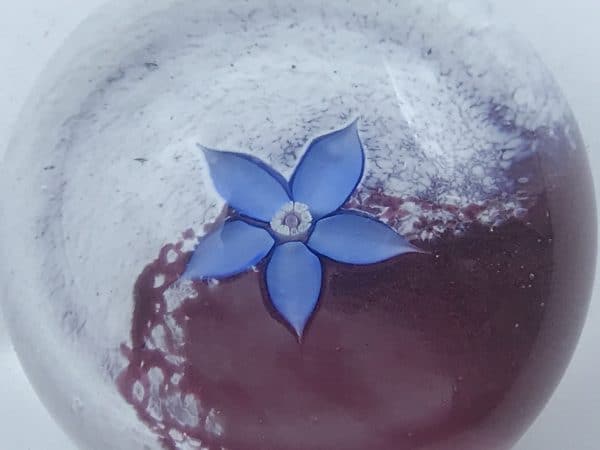 Scottish Caithness Glass Paperweight Fleur Millefiori
