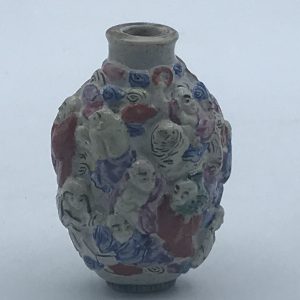 Antique Chinese Porcelain Snuff Bottle 19th Century