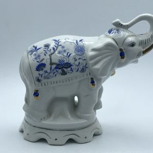 Chinese Porcelain Elephant Zhongguo Jingdezhen 1980s