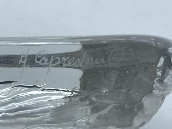 Vintage Dartington Capredoni Signed Crystal Paperweight Fawn/Deer - Image 7