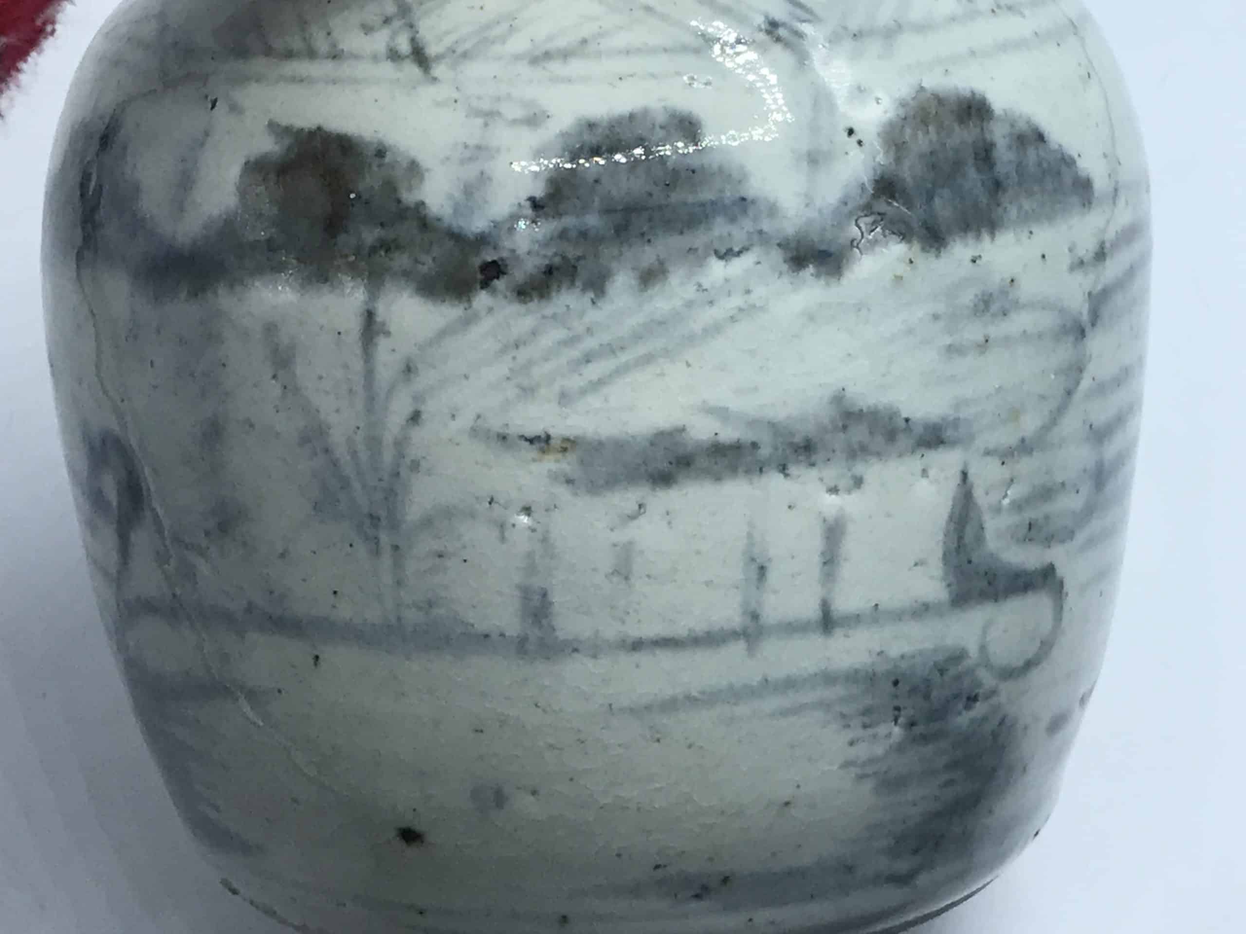 Antique Provincial Chinese Stoneware Porcelain Ginger Jar - Image 5