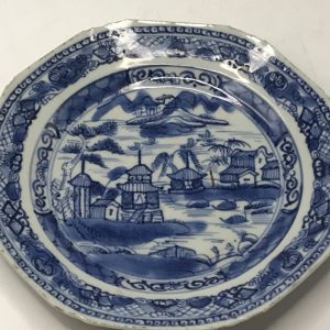 18th Century Chinese Qianlong Period Hand Painted Porcelain Side Plate
