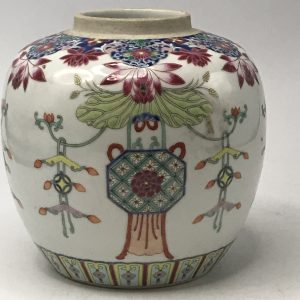 Antique 19th Century Chinese Polychrome Ginger Jar – Guangxu Period