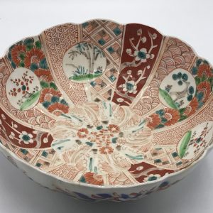 Antique Japanese Hand Painted Porcelain Bowl