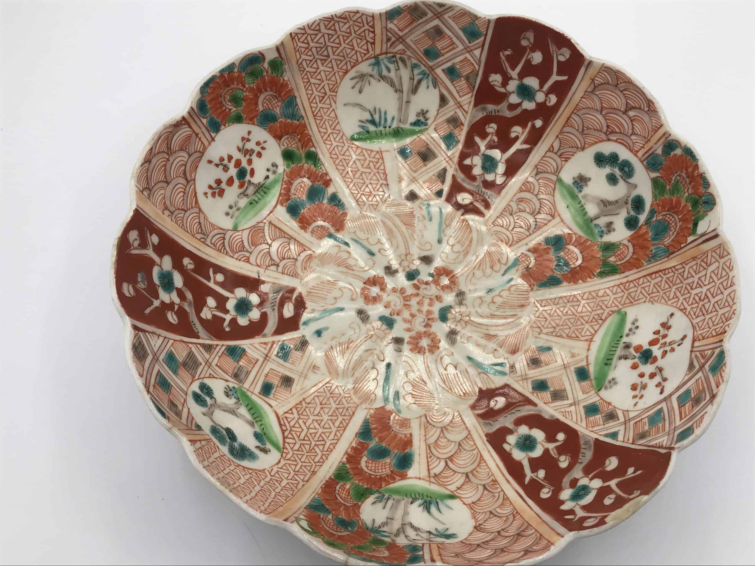 Antique Japanese Hand Painted Porcelain Bowl - Image 3