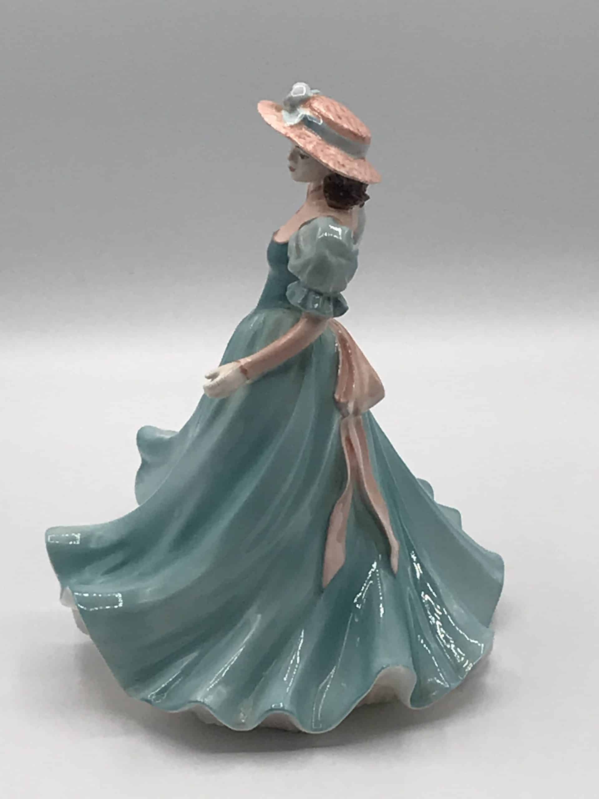 Antique Coalport Porcelain China Figurine Ladies Of Fashion