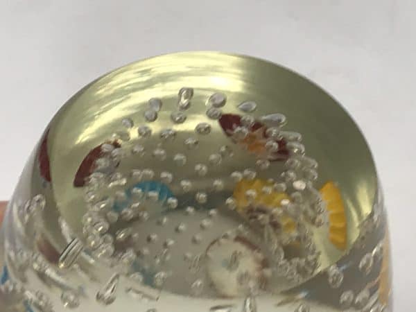 Italian Murano Millefiori Glass Egg Shape Paperweight - Image 6