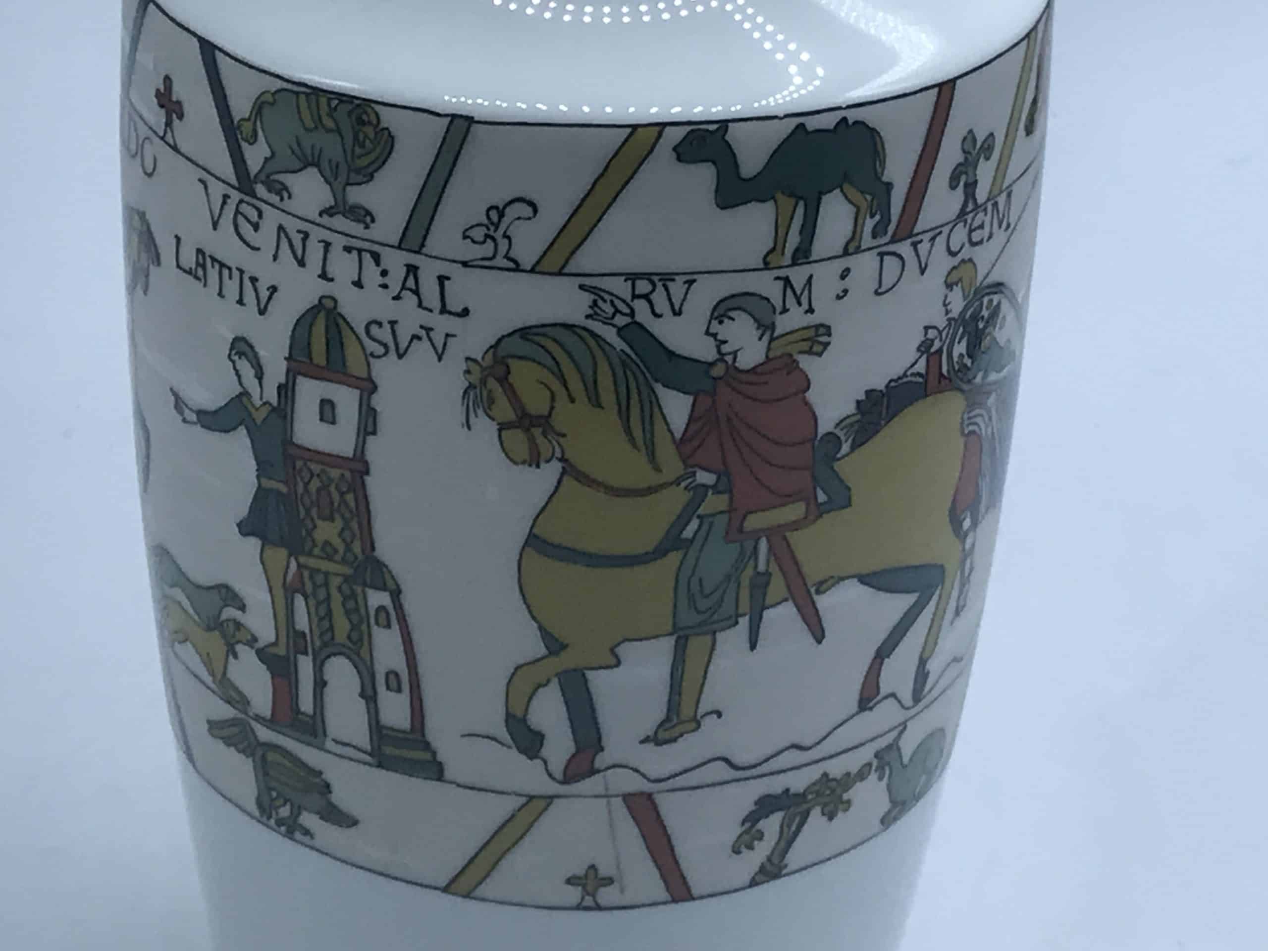 リモージュ フランス Capisserie de Bayeux キャニスター リモージュ フランス Capisserie de Bayeux キャニスター