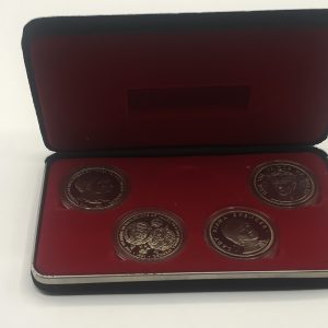 1981 Royal Wedding Silver Proof 4x Crown Coin Medal Set boxed