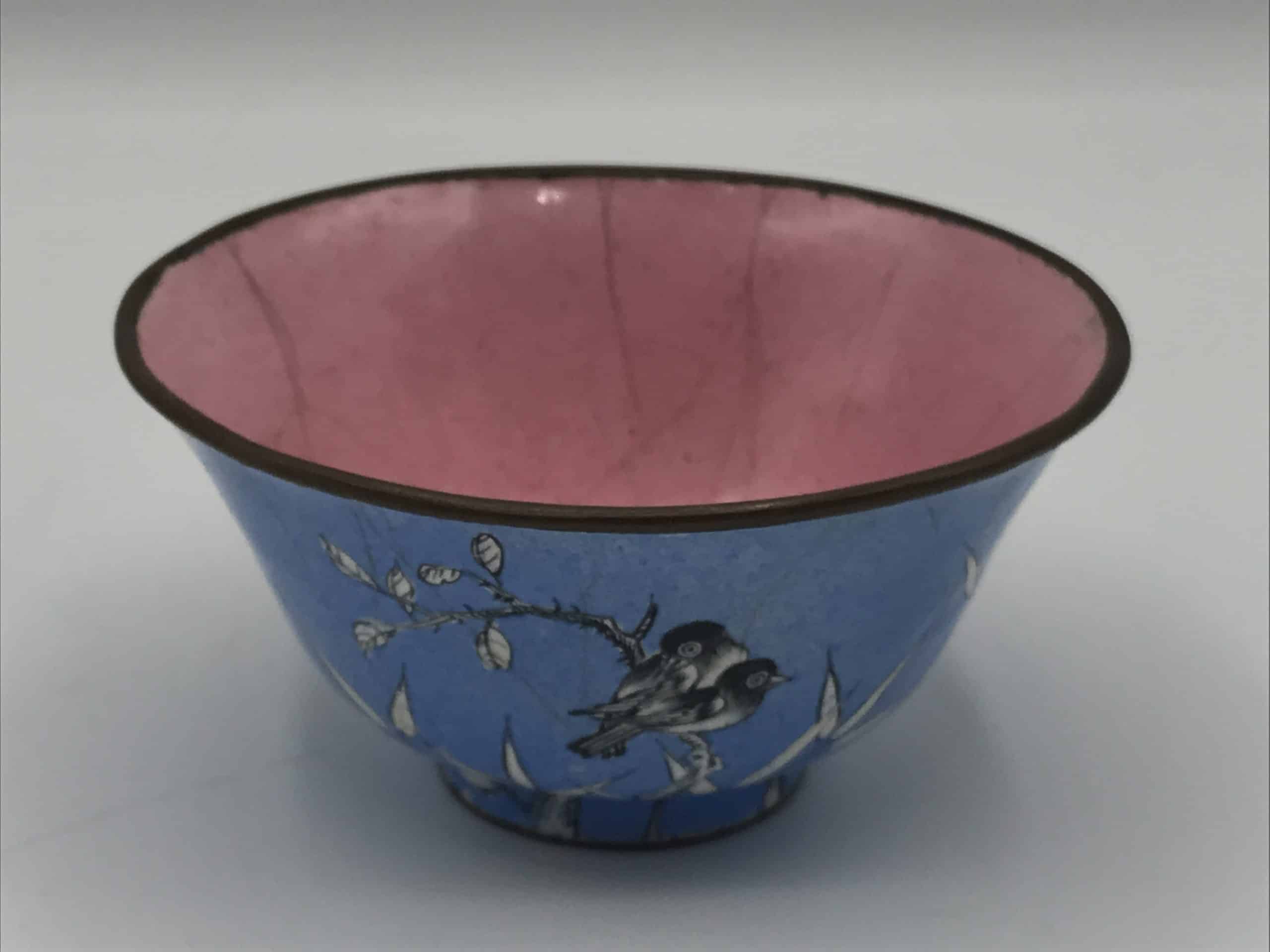 Antique Chinese Enamel Bowl - Image 2