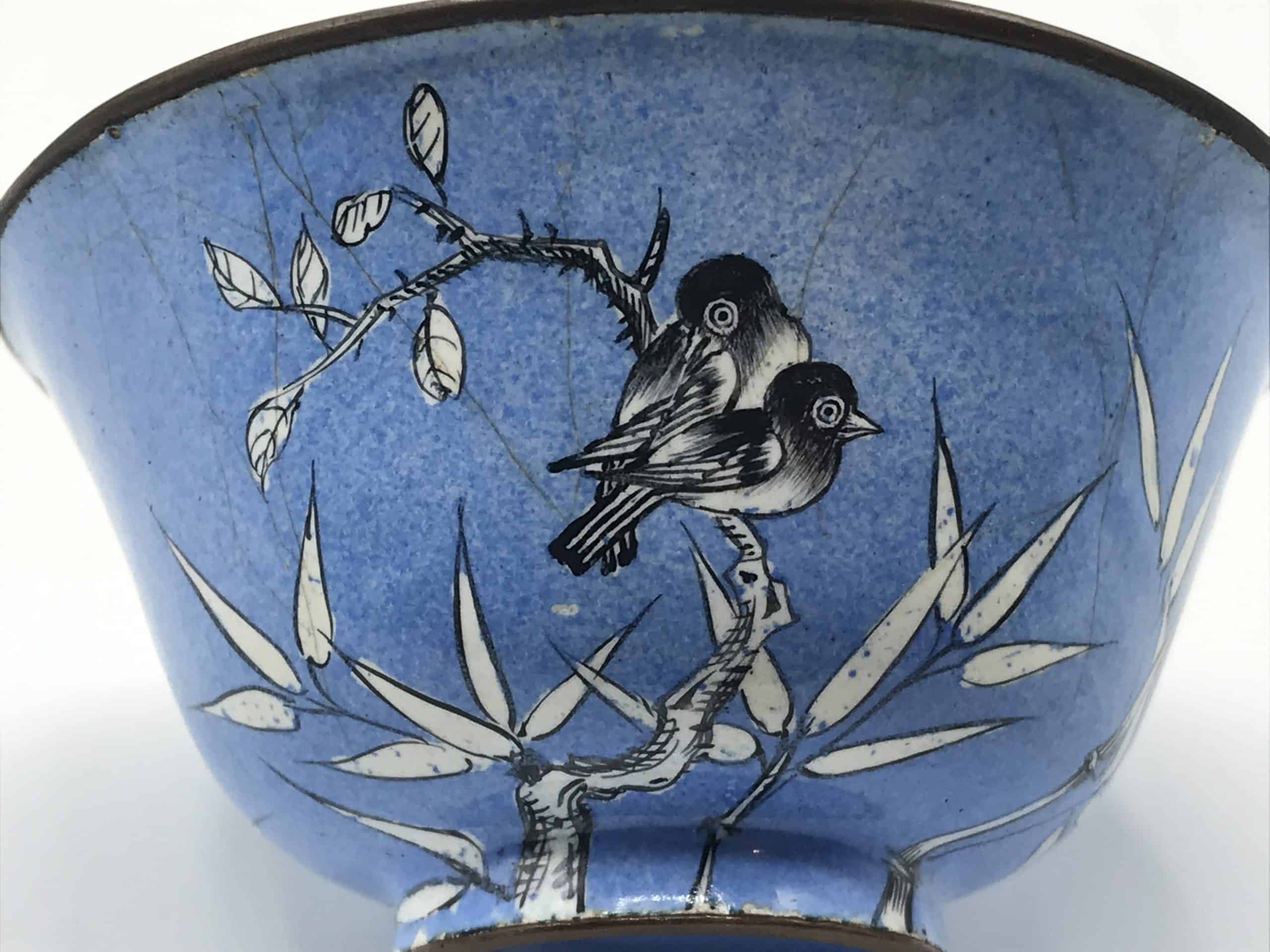 Antique Chinese Enamel Bowl