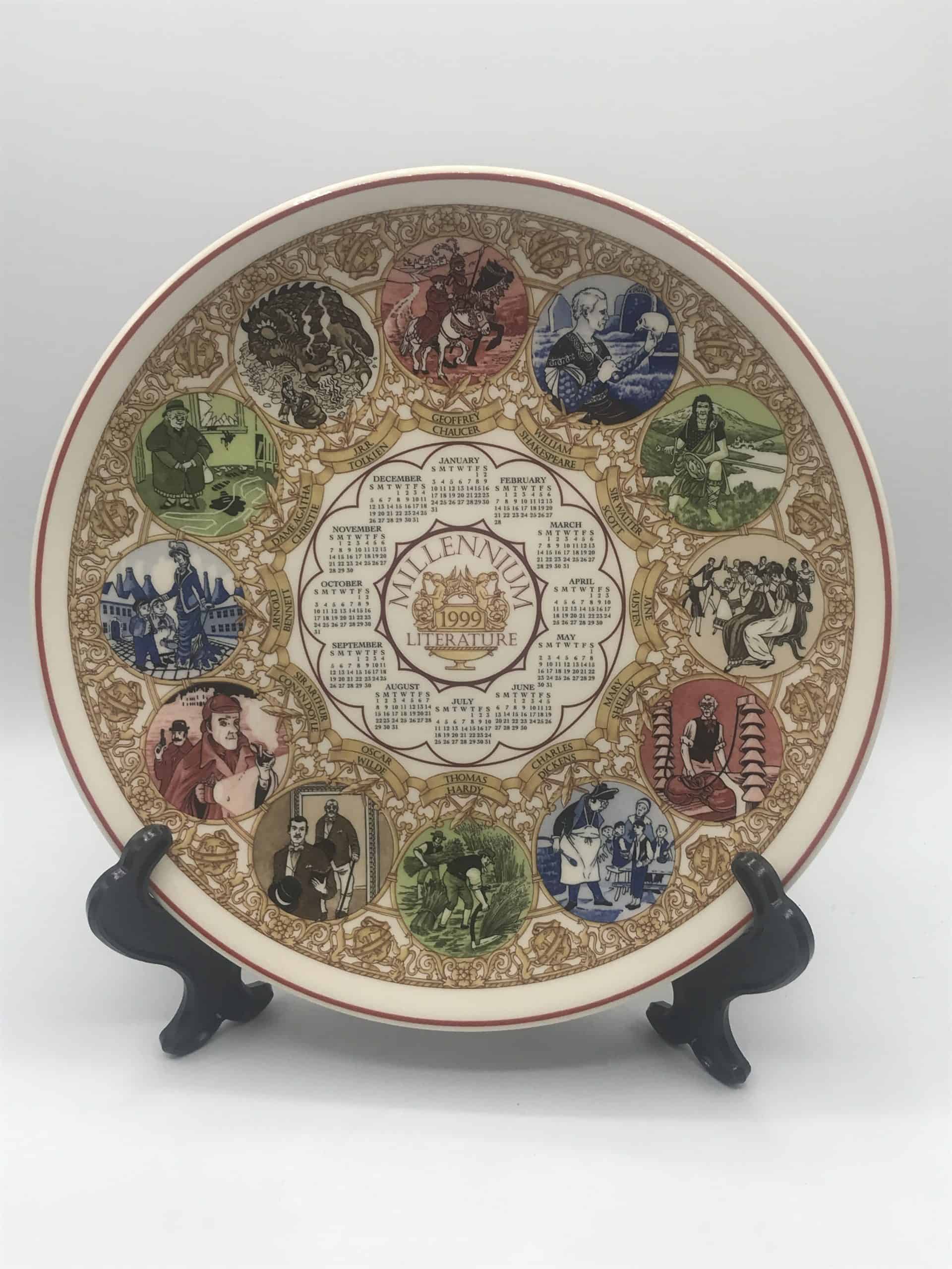 Antique Group Three English Wedgwood Calendar Plates 1997