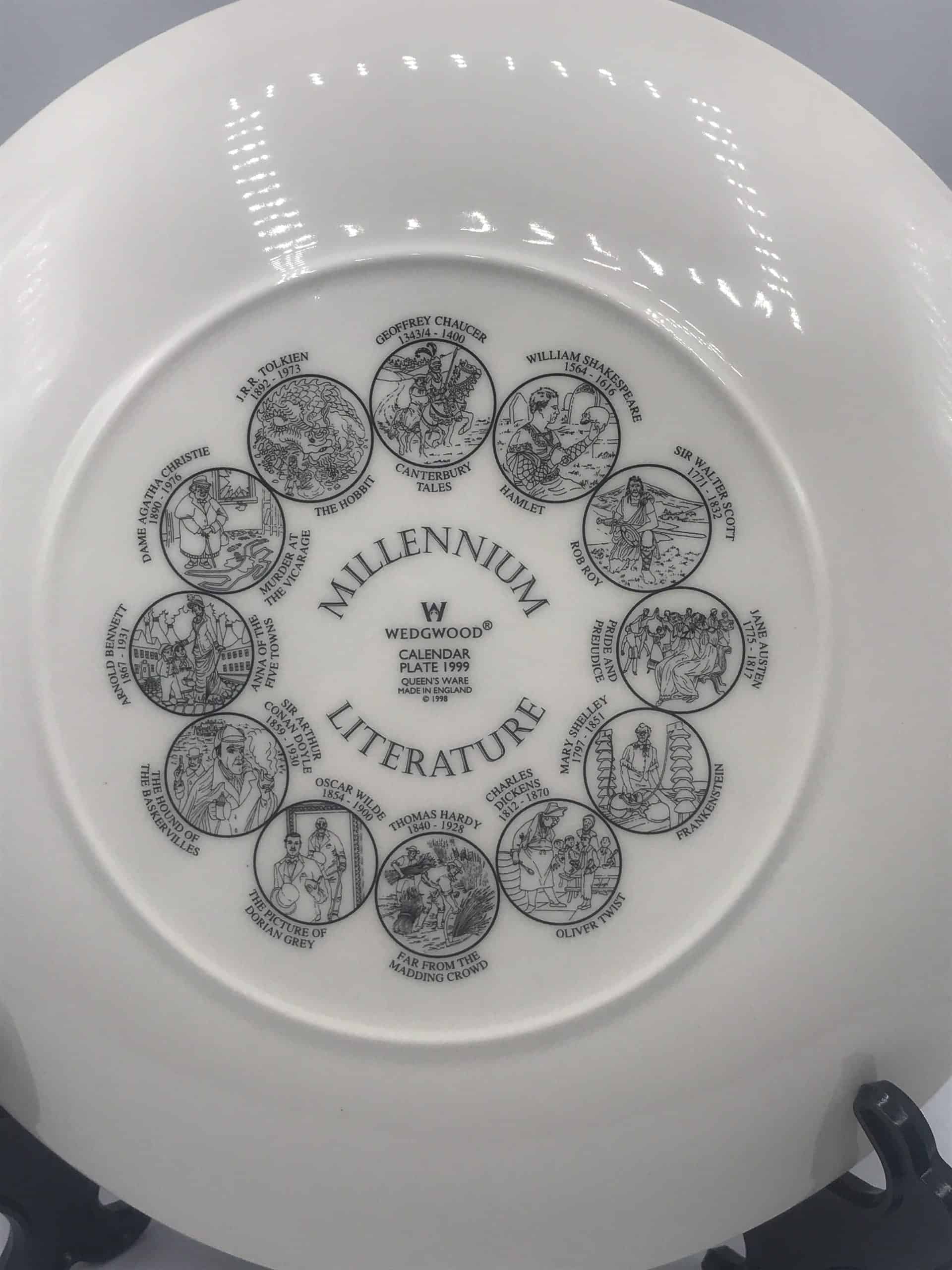 Antique Group Three English Wedgwood Calendar Plates 1997