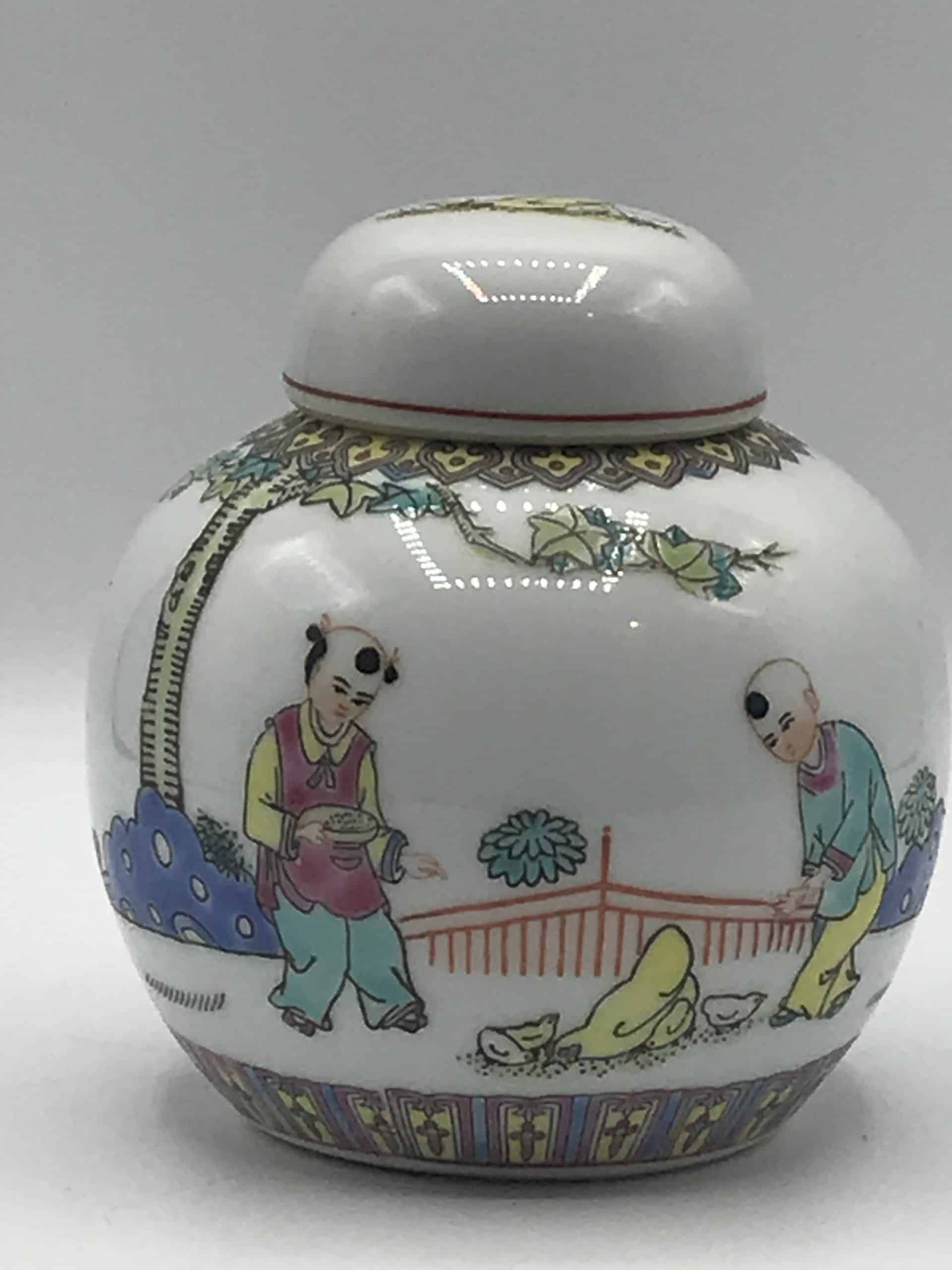 Chinese Porcelain Ginger Jar Zhongguo Jingdezhen Mark - Image 3