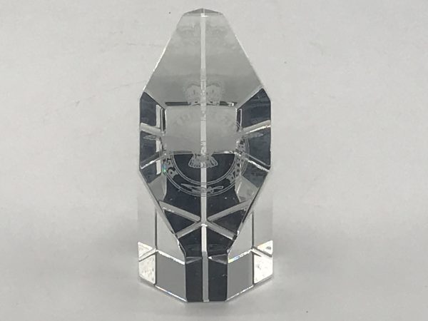 Royal Air Force Crystal Glass Paperweight Crested Armorial