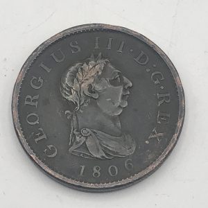 1806 George III Copper Half Penny