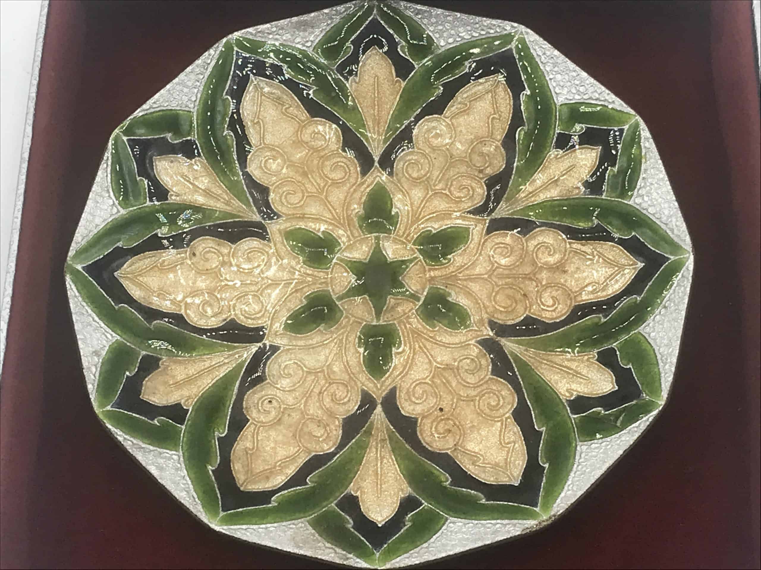 Japanese Ando Cloisonne Dish for Nissan Motors