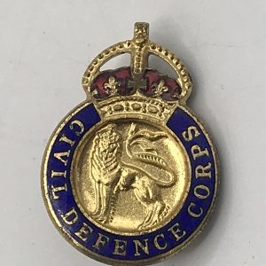 Original WW2 Civil Defence Corps Lapel Badge