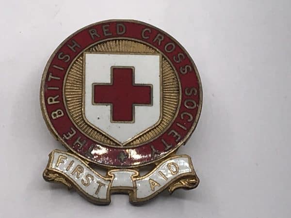 Vintage British Red Cross Society First Aid Enamel Badge - Image 3