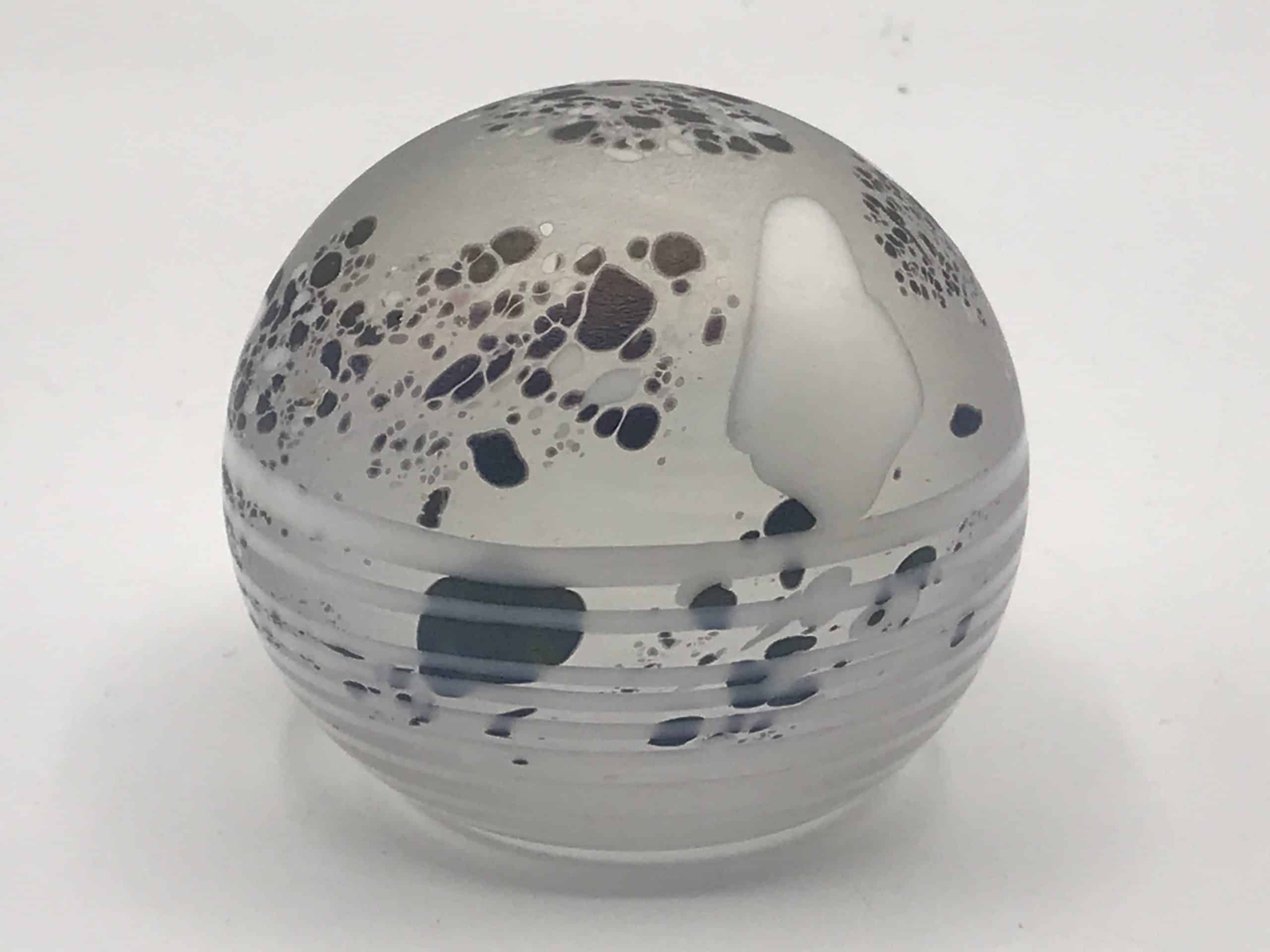 1980s Andrews Sanders and David Wallace Otley Glass Paperweight