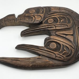 Rare Kwakiutl Thunderbird Cedar Carving – Vancouver Island – Signed