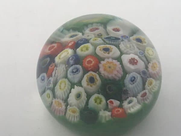 Scottish Strathern Millefiori Glass Paperweight
