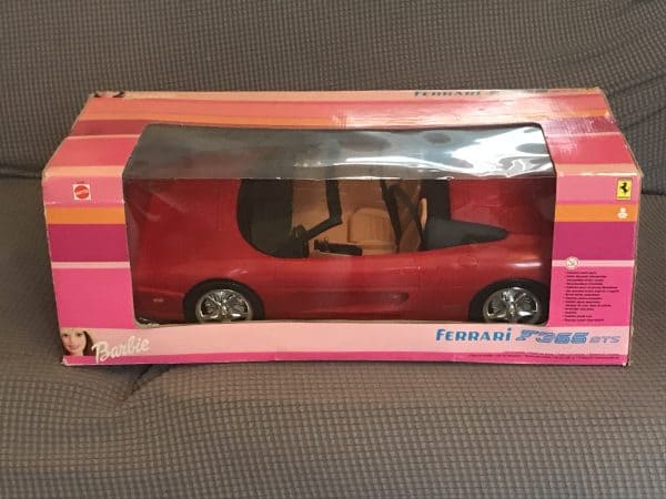 Antique Unopened Barbie Ferrari F355 GTS Car – Mattel 2000 – Red