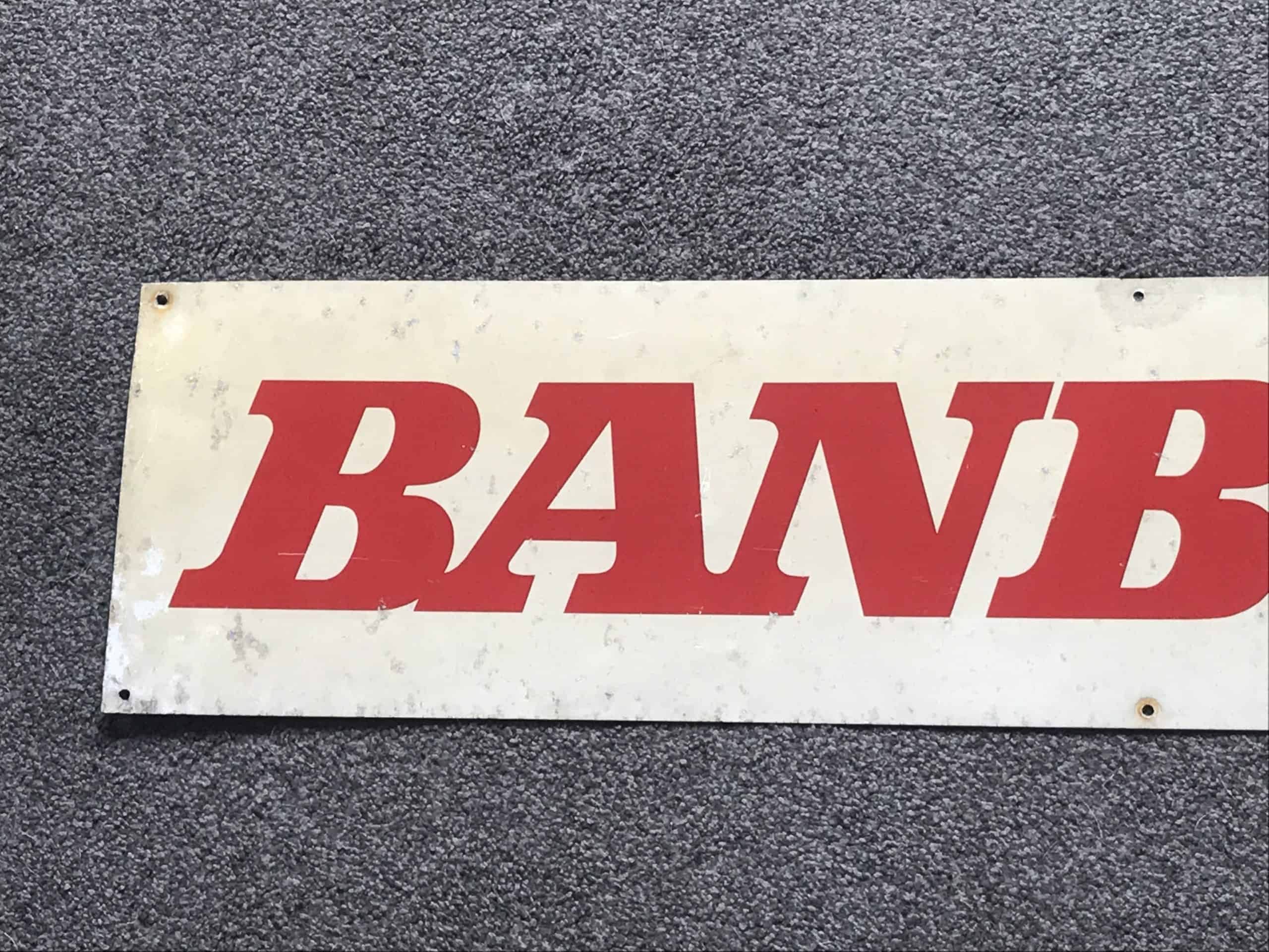 Vintage British Rail Banbury Metal Destination Sign - Image 3