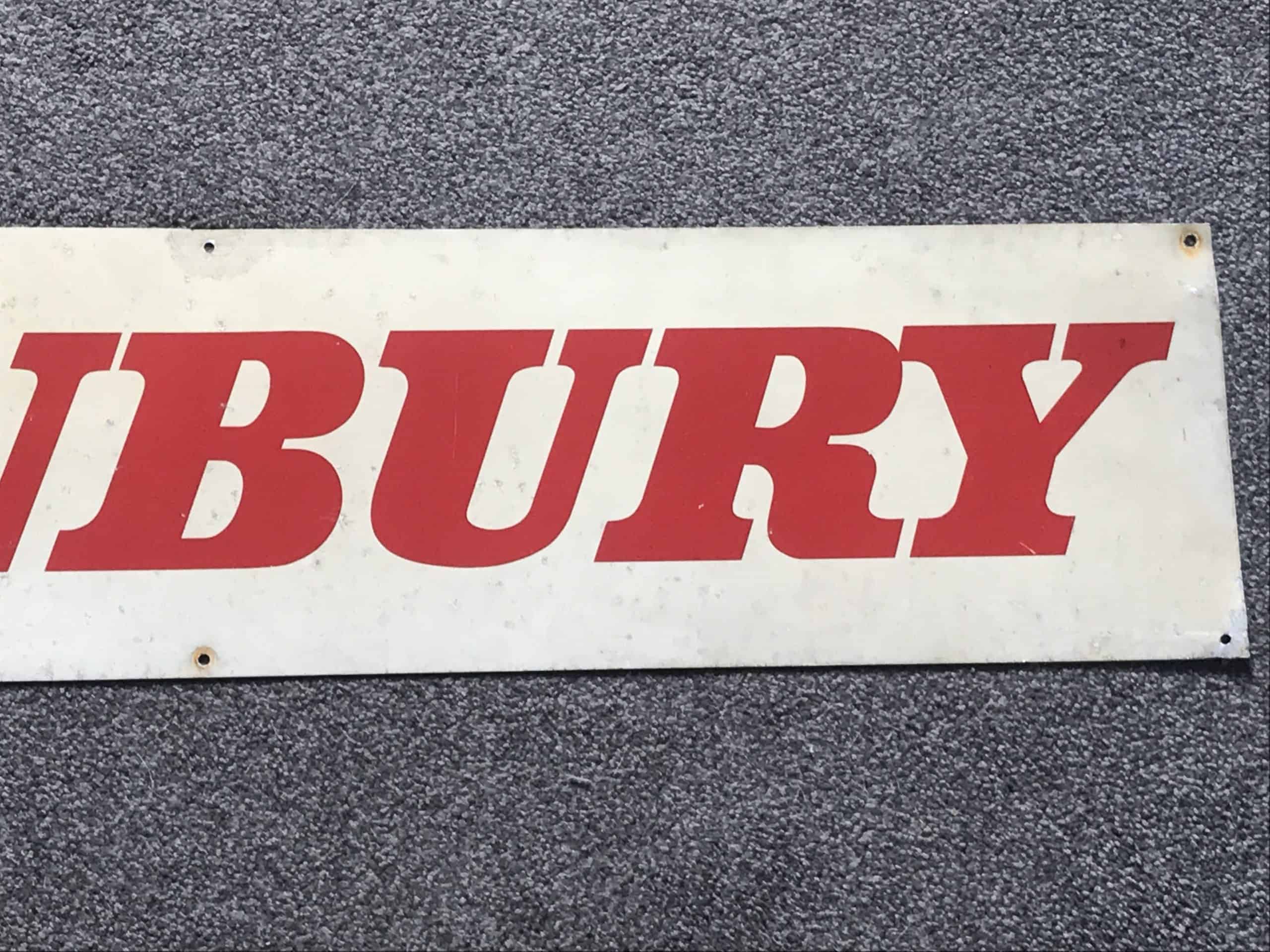 Vintage British Rail Banbury Metal Destination Sign - Image 4