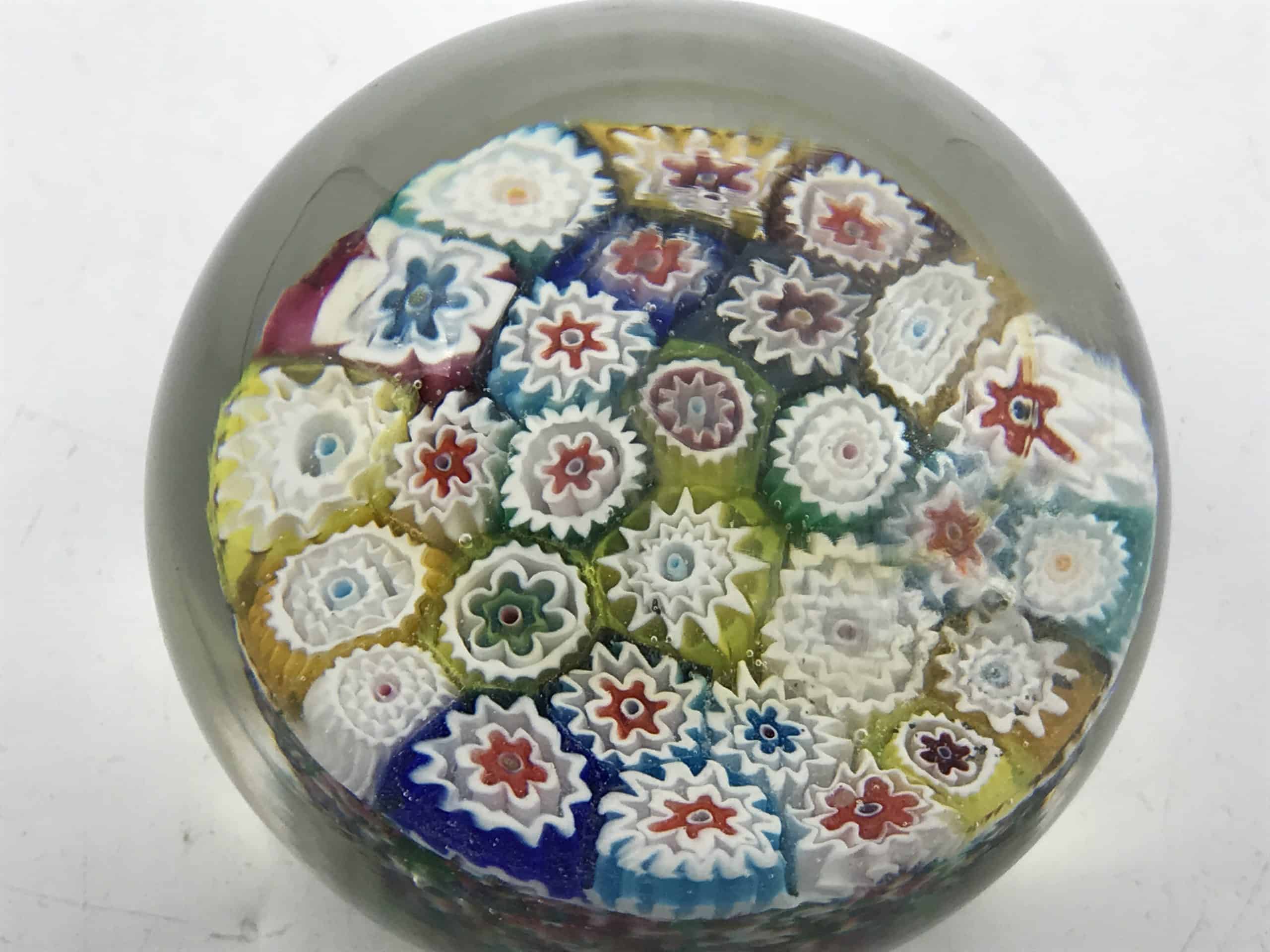 Beautiful Vintage Murano Millefiori Glass Paperweight - Image 2