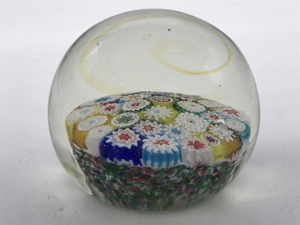 Beautiful Vintage Murano Millefiori Glass Paperweight