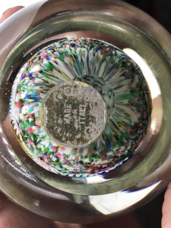 Beautiful Vintage Murano Millefiori Glass Paperweight - Image 4